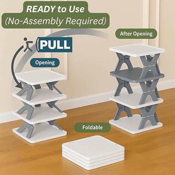 5-Layer Shoe Rack for Small Spaces & Easy Storage