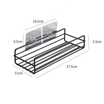 Multipurpose Wall Mount Metal Bathroom Shelf and Rack for Home and Kitchen