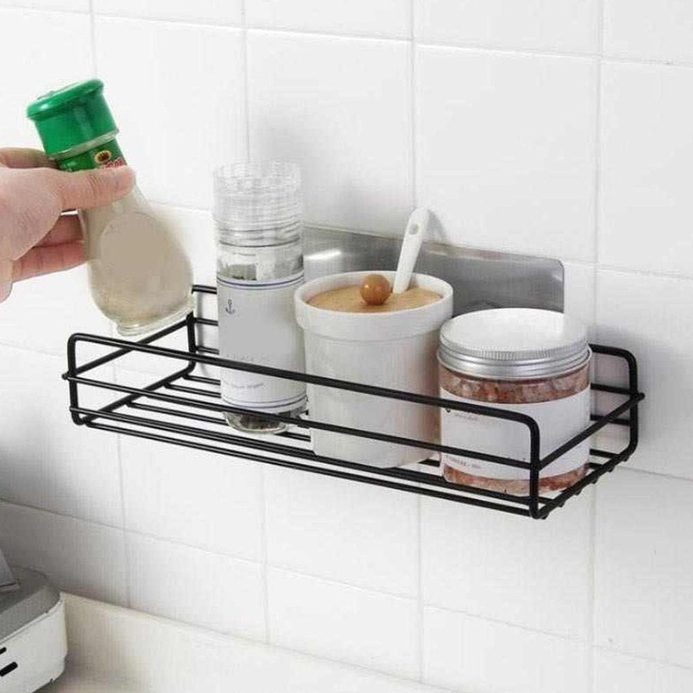 Multipurpose Wall Mount Metal Bathroom Shelf and Rack for Home and Kitchen