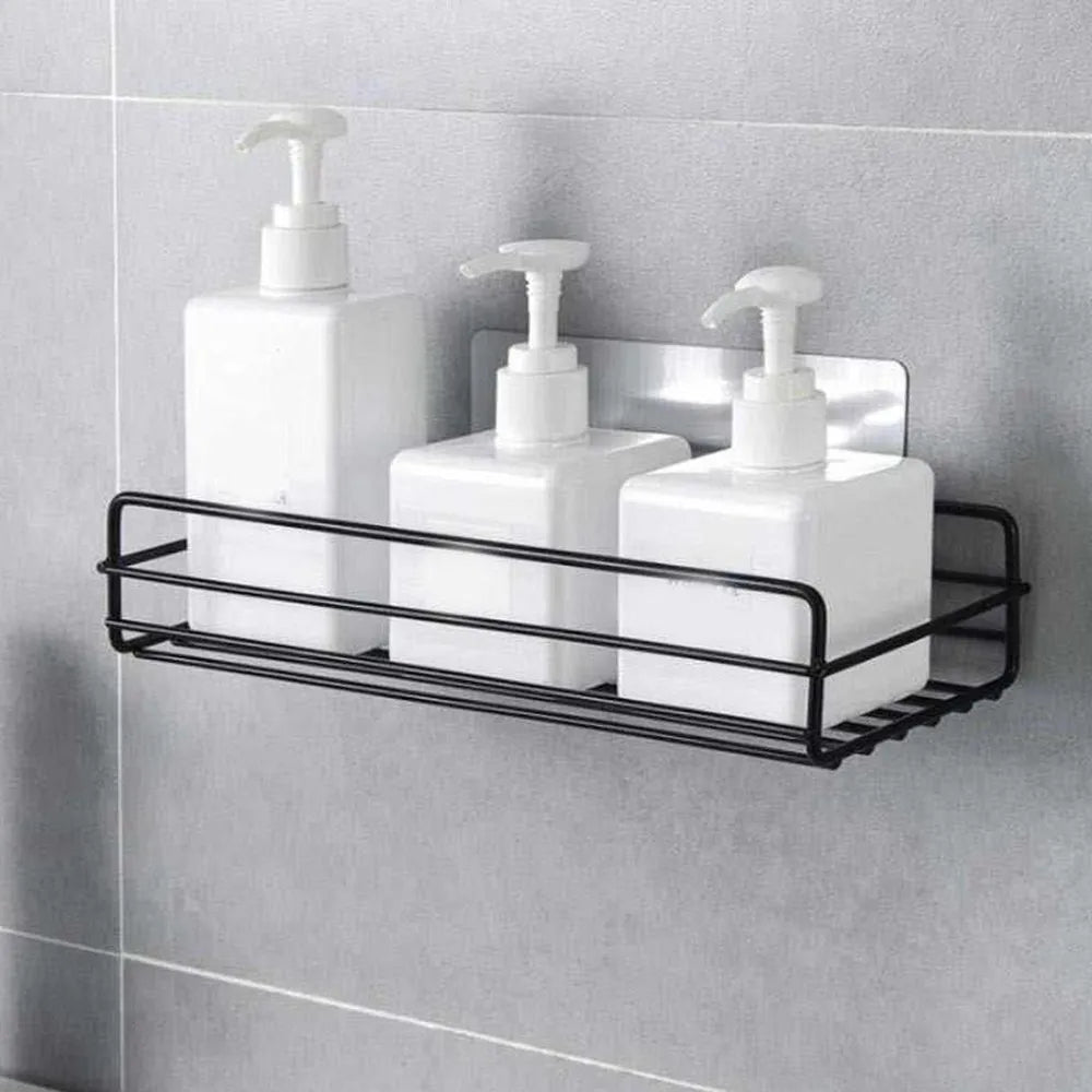 Multipurpose Wall Mount Metal Bathroom Shelf and Rack for Home and Kitchen